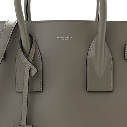 Saint Laurent Smooth Calfskin Small Sac De Jour Kaki Militaire 7 of 9