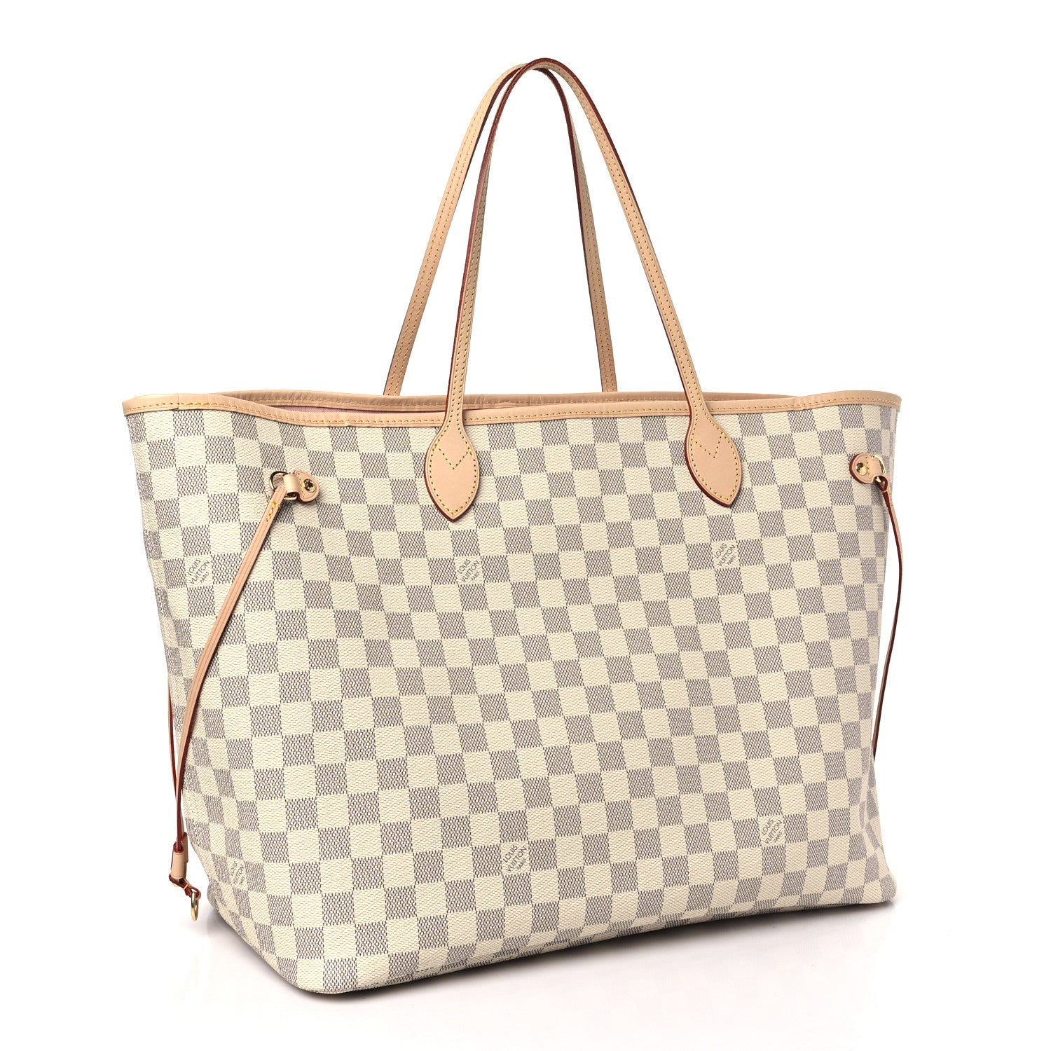 Louis Vuitton Damier Azur Neo Neverfull GM Rose Ballerine 4 of 9