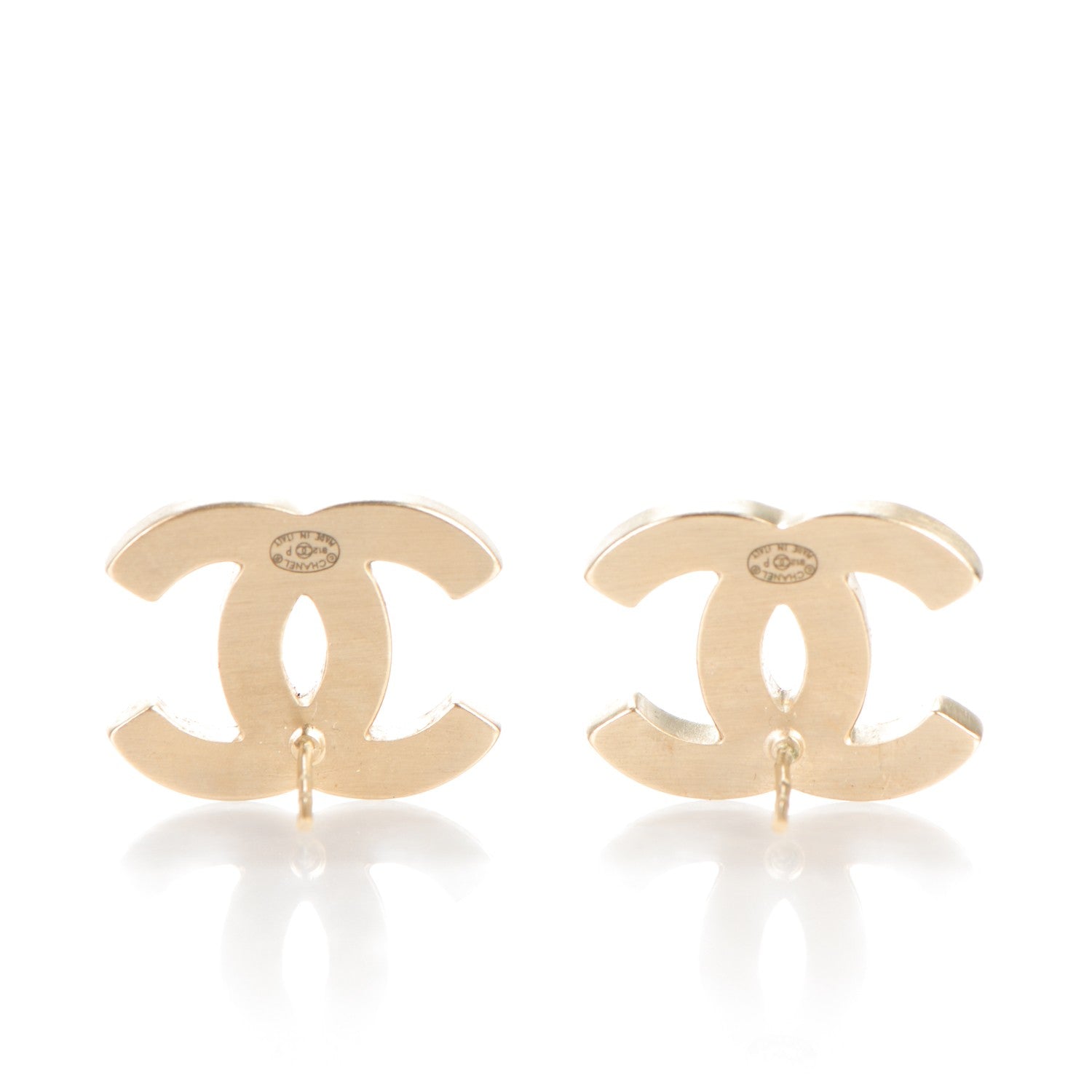 Chanel Lambskin CC Earrings Black 3 of 5