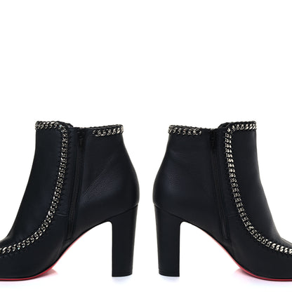 Christian Louboutin Calf Morphee Catenabontina 85 Booties 40 Black 5 of 8
