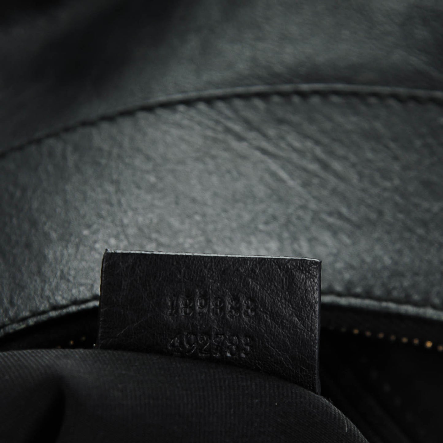Calfskin Large D Gold Hobo Black