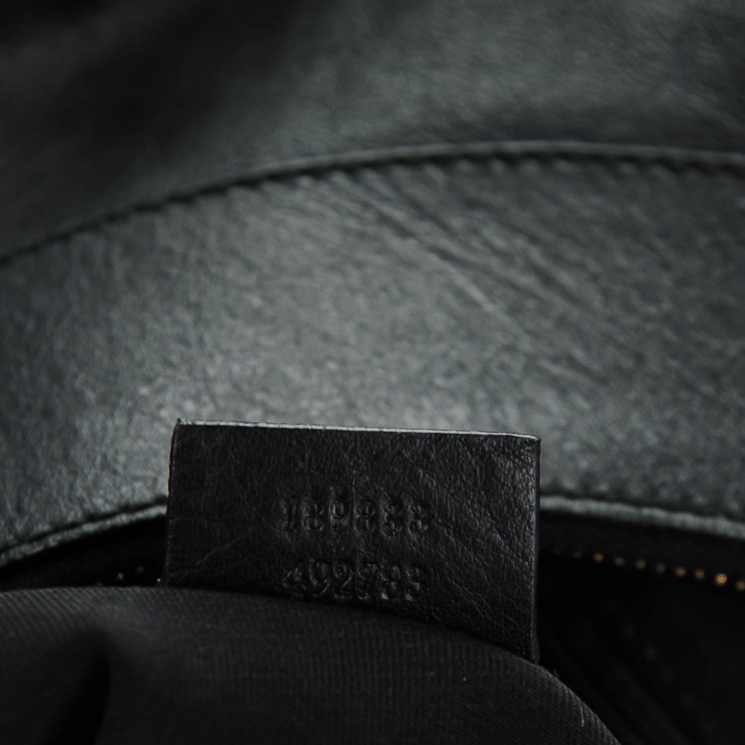 Gucci Calfskin Large D Gold Hobo Black 7 of 7