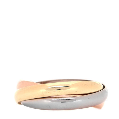 Cartier 18K Pink Yellow White Gold Classic Trinity Ring 51 5.75 5 of 10