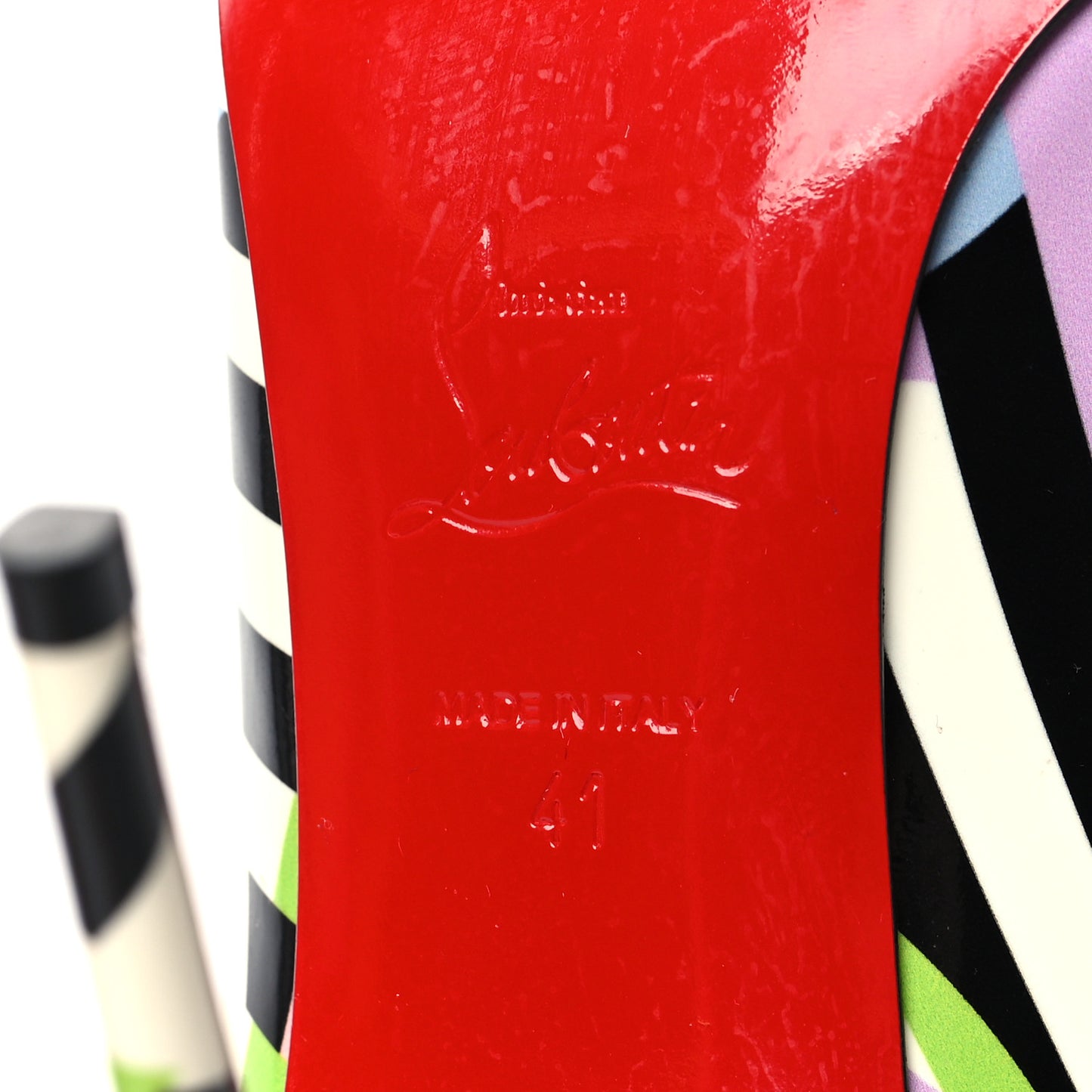 Patent Cinestripes Pigalle Follies 100 Pumps 41 Multi