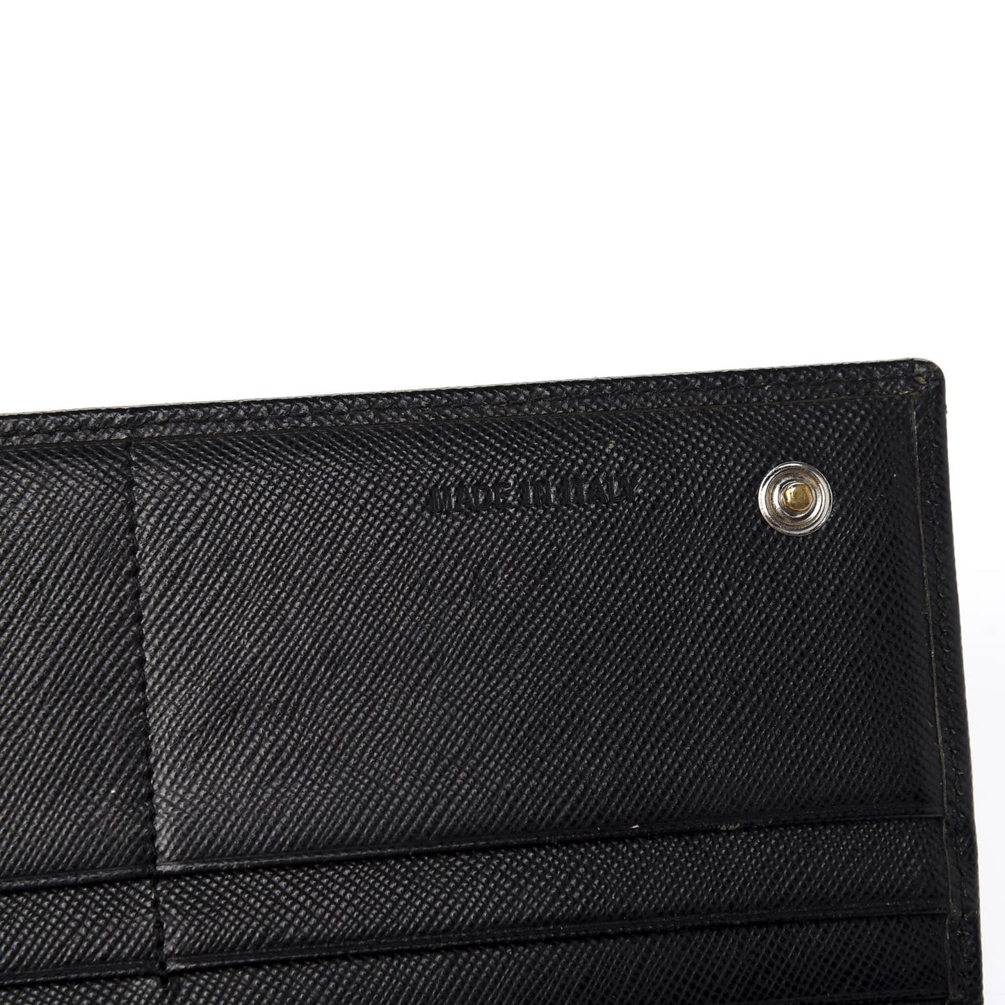 Saffiano Continental Flap Wallet Black