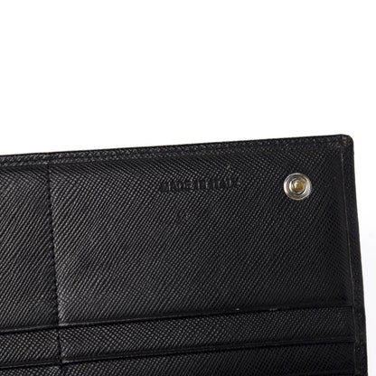 Prada Saffiano Continental Flap Wallet Black 6 of 10