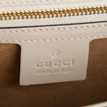 Gucci Calfskin Small Sylvie Shoulder Bag Off White 6 of 9