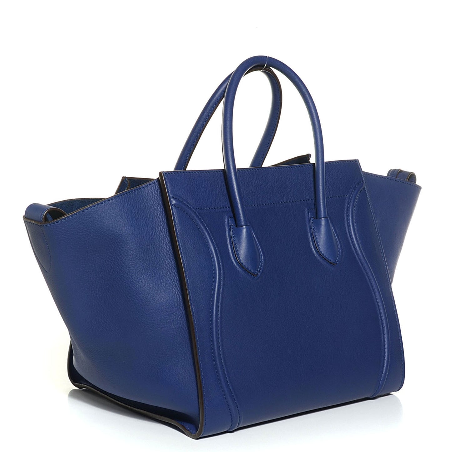 Supple Calfskin Medium Phantom Luggage Indigo