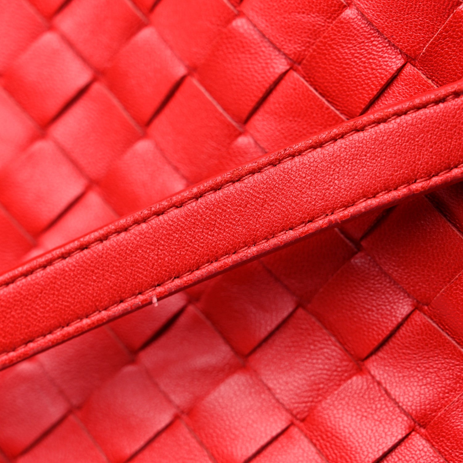 Bottega Veneta Nappa Intrecciato Garda Bag Red 9 of 9