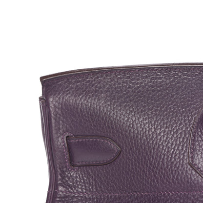 Hermes Taurillon Clemence JPG Birkin 42 Raisin 31 of 56