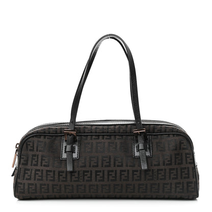 Fendi Zucchino Small Buckle Tote Brown 1 of 9