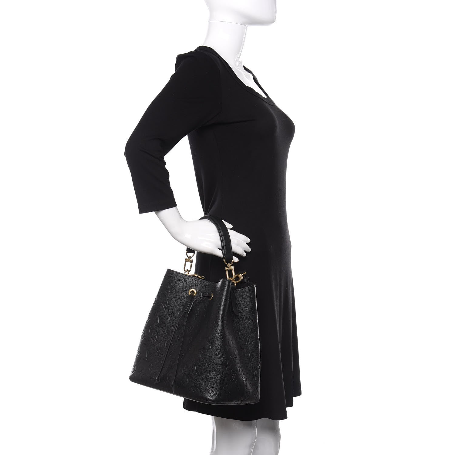 Louis Vuitton Empreinte Neonoe MM Black 3 of 10