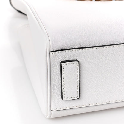 Versace Grained Calfskin Small La Medusa Chain Tote White 7 of 9
