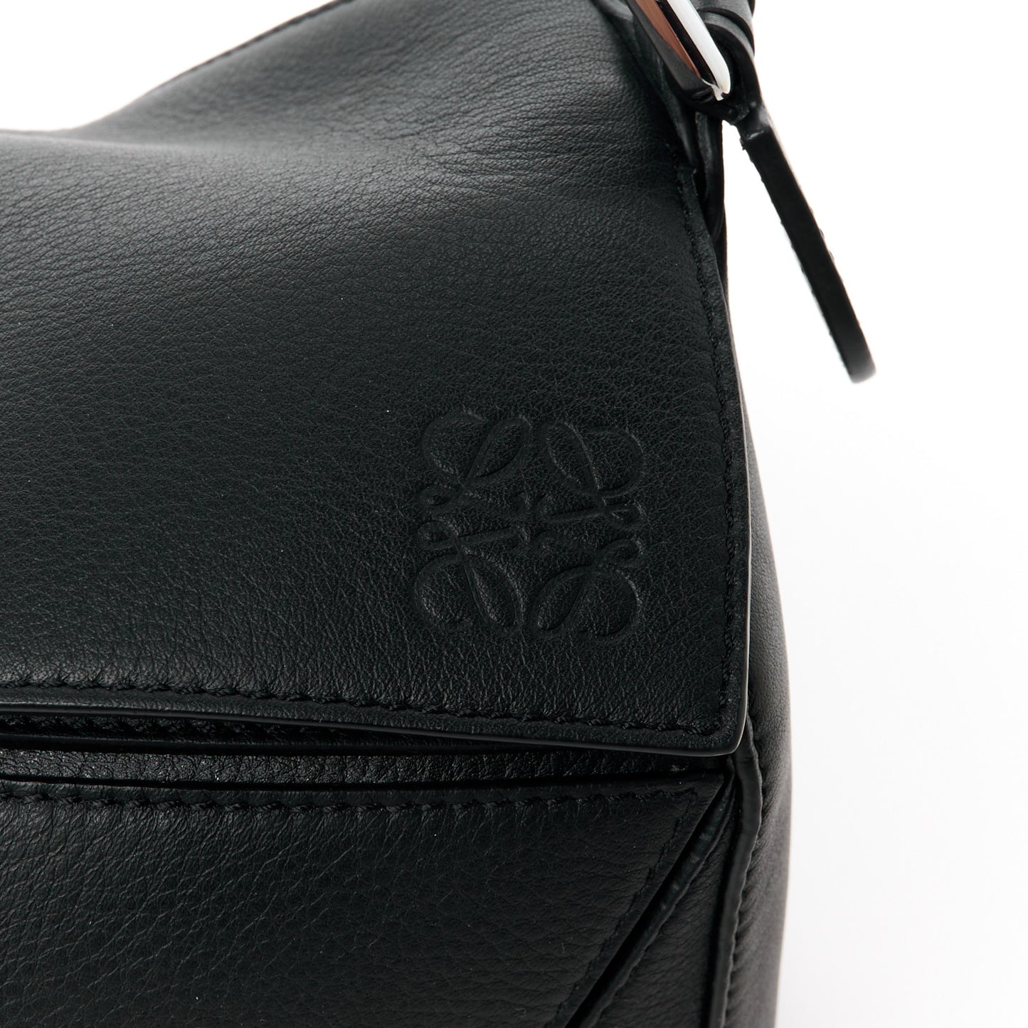 Calfskin Medium Puzzle Bag Black