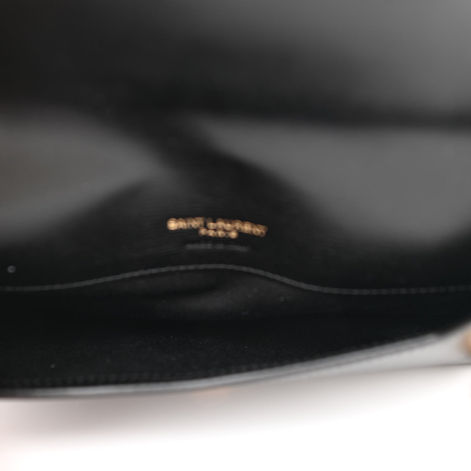 Saint Laurent Smooth Calfskin Monogram Phone Holder Crossbody Black 5 of 11