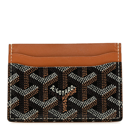 Goyard Goyardine Saint Sulpice Card Holder Black Gold 1 of 6