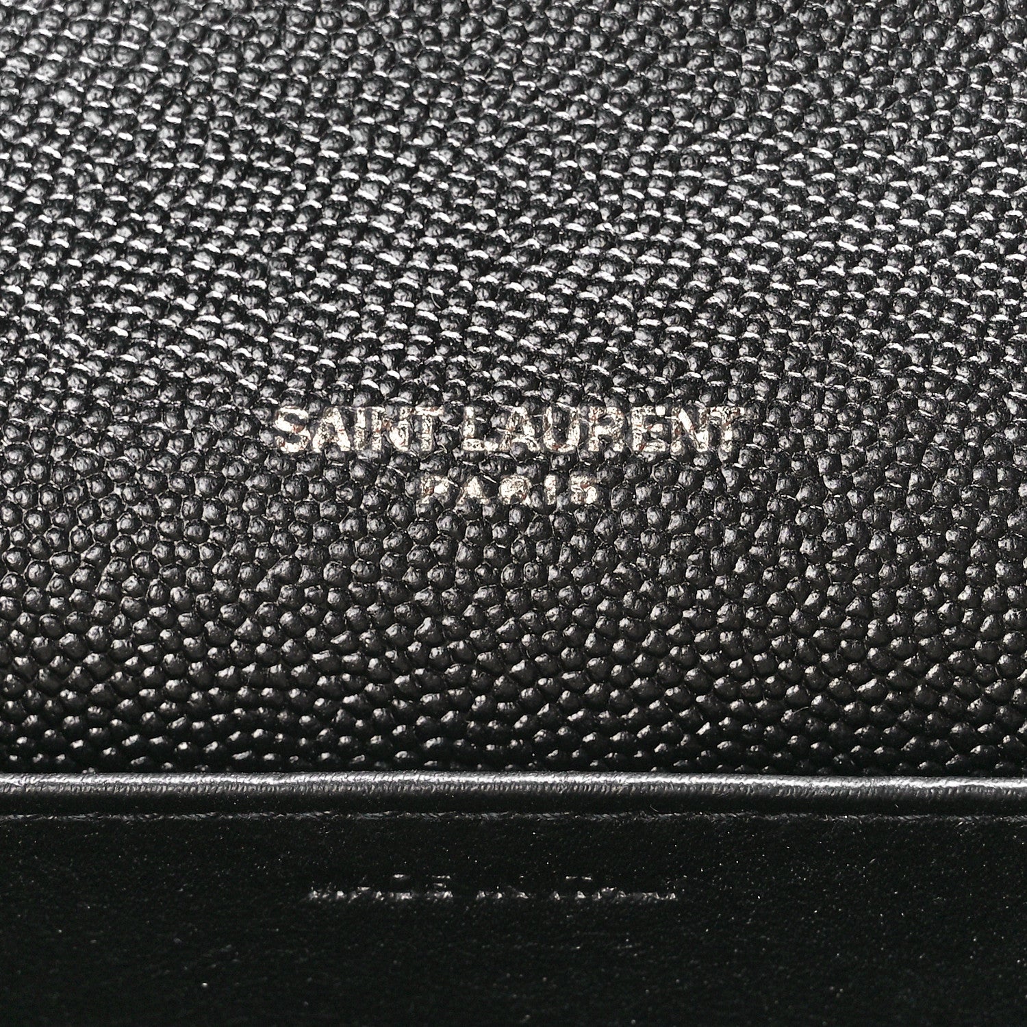 Saint Laurent Grain De Poudre Uptown Chain Wallet Black 8 of 14
