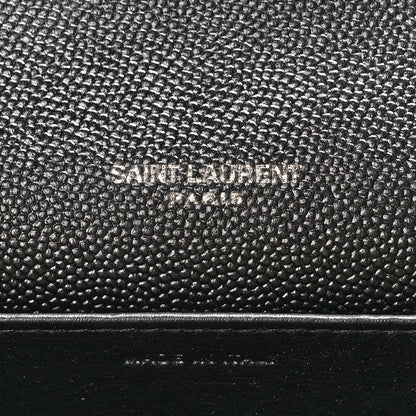 Saint Laurent Grain De Poudre Uptown Chain Wallet Black 8 of 14