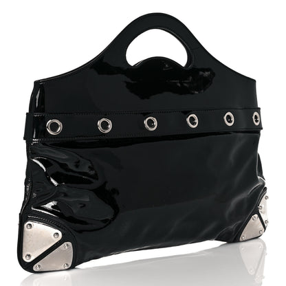Gucci Patent Romy Medium Tote Black 3 of 12