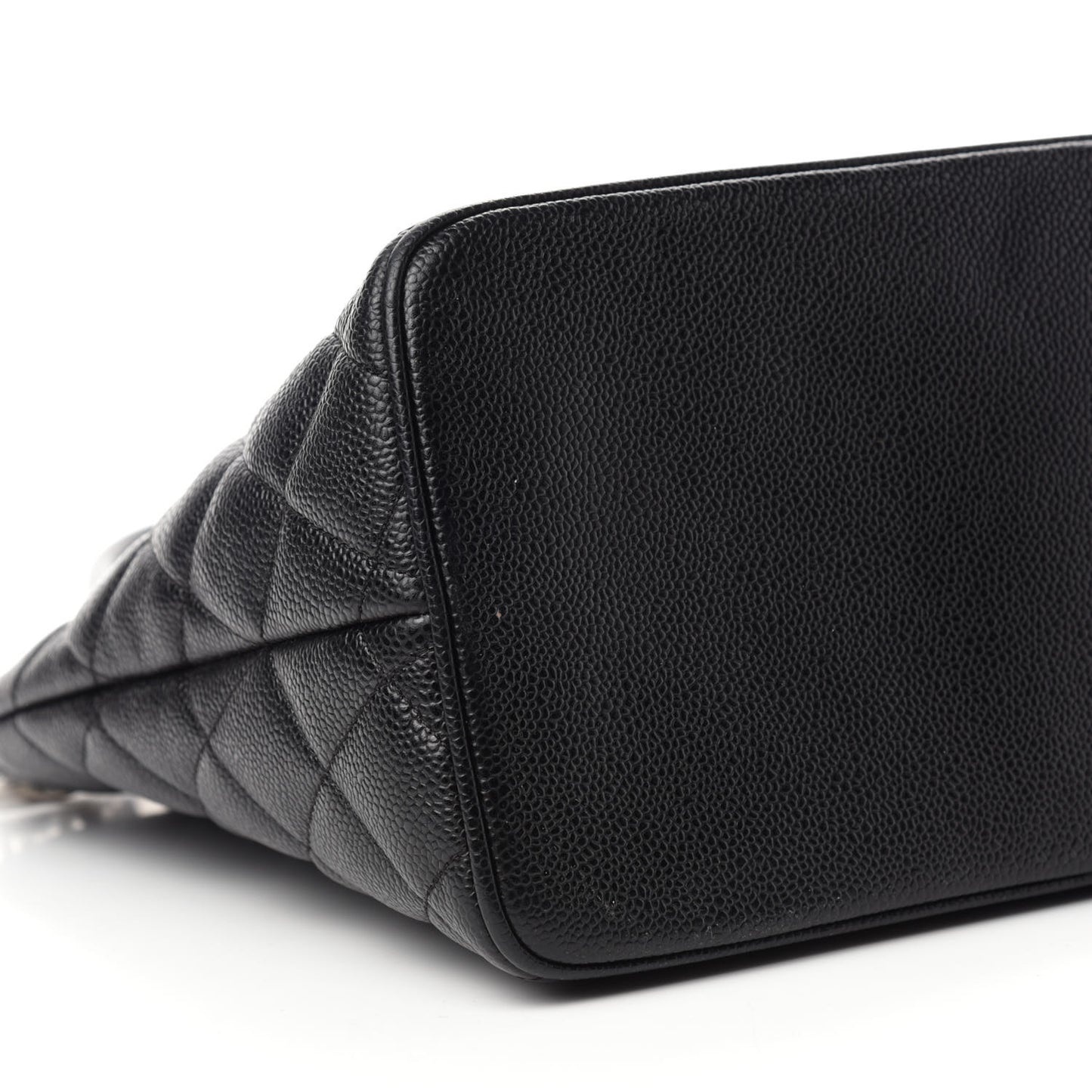 Caviar Quilted Medallion Tote Black