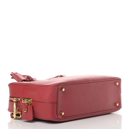 Prada Saffiano Lux Bowler Fuoco 3 of 5