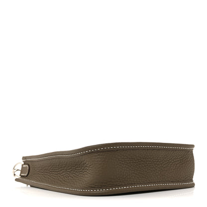 Hermes Taurillon Clemence Amazone Evelyne TPM Etoupe Bleu Indigo 4 of 11