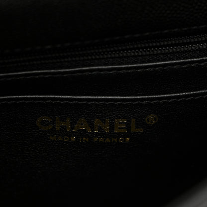 Chanel Caviar Quilted Mini Retro Twist Top Handle Flap Black 6 of 13