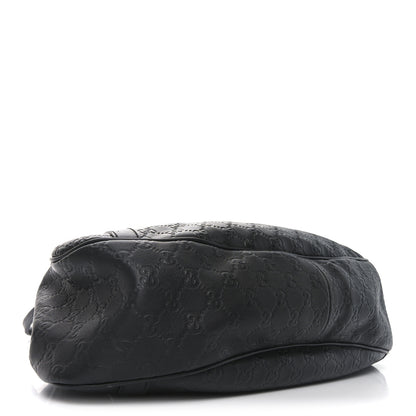 Gucci Guccissima Medium GG Twins Shoulder Bag Black 3 of 9
