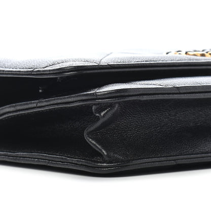 Chanel Lambskin Quilted Chanel 19 Wallet On Chain WOC Black 8 of 9