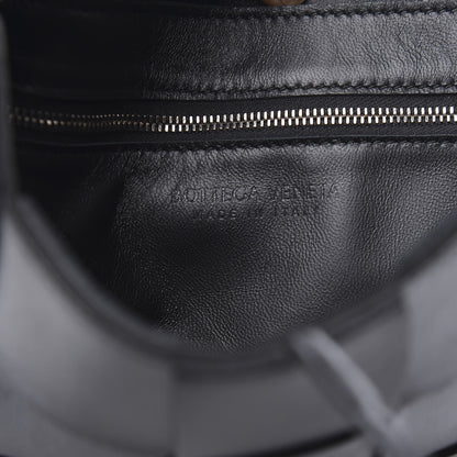 Bottega Veneta Lambskin Maxi Intrecciato Cassette Messenger Black 6 of 8