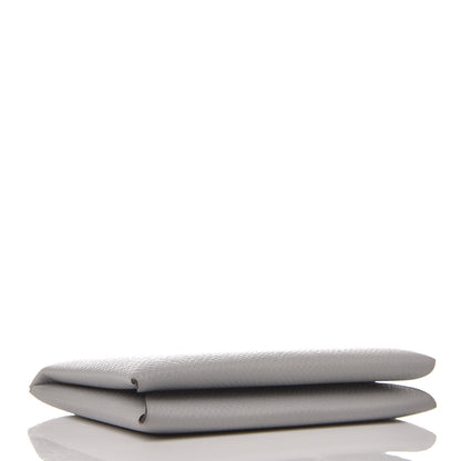 Hermes Epsom Calvi Card Case Bleu Glacier 4 of 8