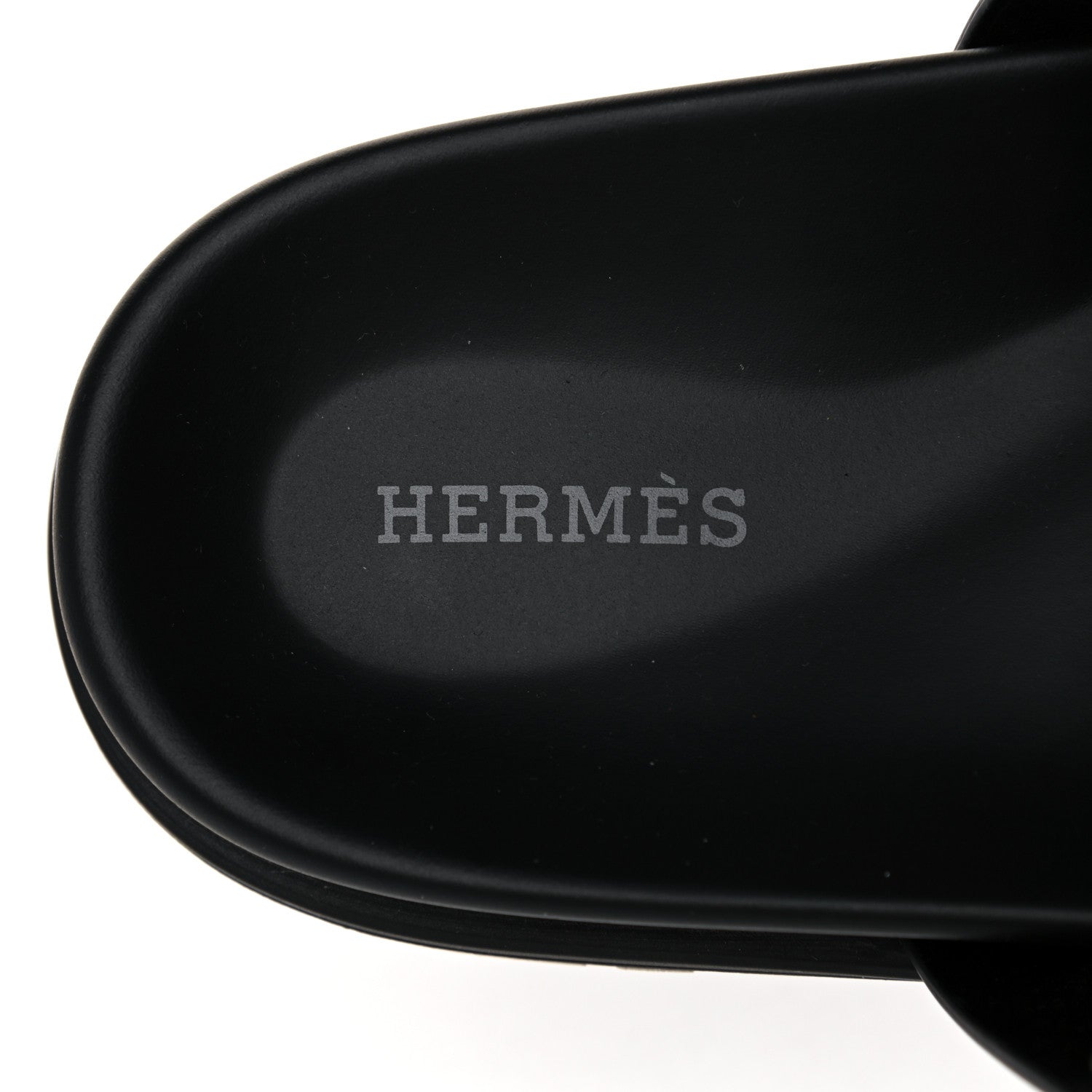 Hermes Calfskin Mens Chypre Sandals 41 Black 7 of 12