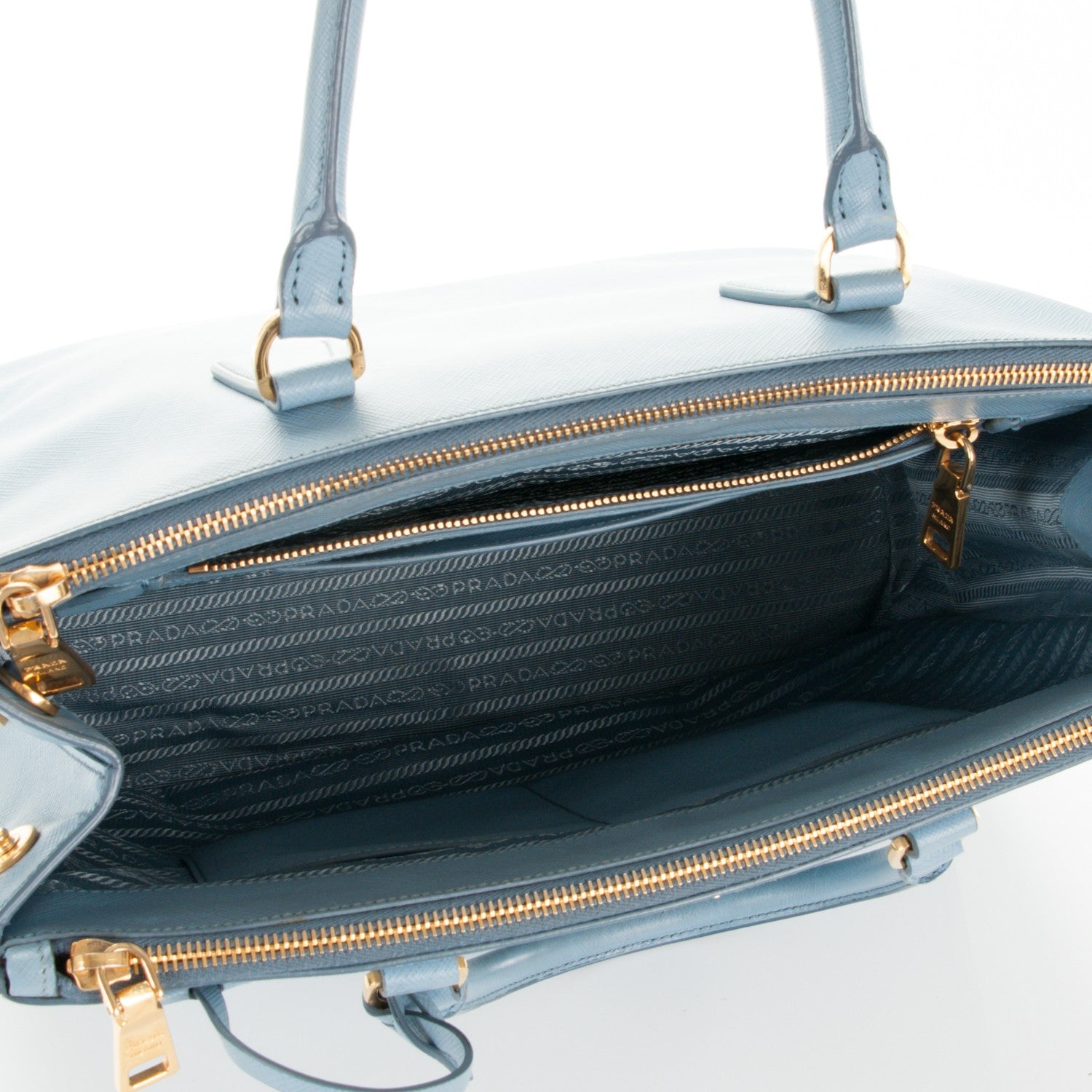 Prada Saffiano Medium Galleria Double Zip Tote Astrale 6 of 9