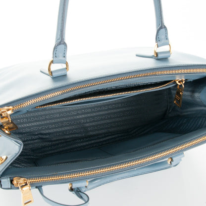 Prada Saffiano Medium Galleria Double Zip Tote Astrale 6 of 9