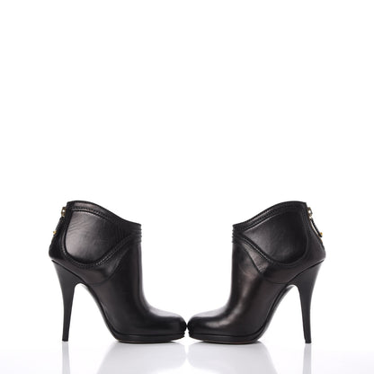 Gucci Calfskin Diane Ankle Zip Boot 4.5 Nero Black 6 of 12