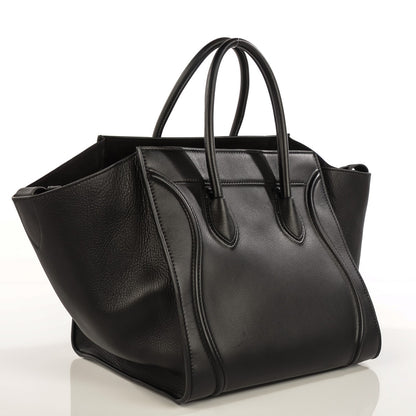 Celine Supple Calfskin Medium Phantom Luggage Black 4 of 8