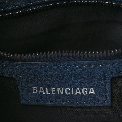 Balenciaga Used Calfskin Small Le Cagole Shoulder Bag Navy 5 of 8