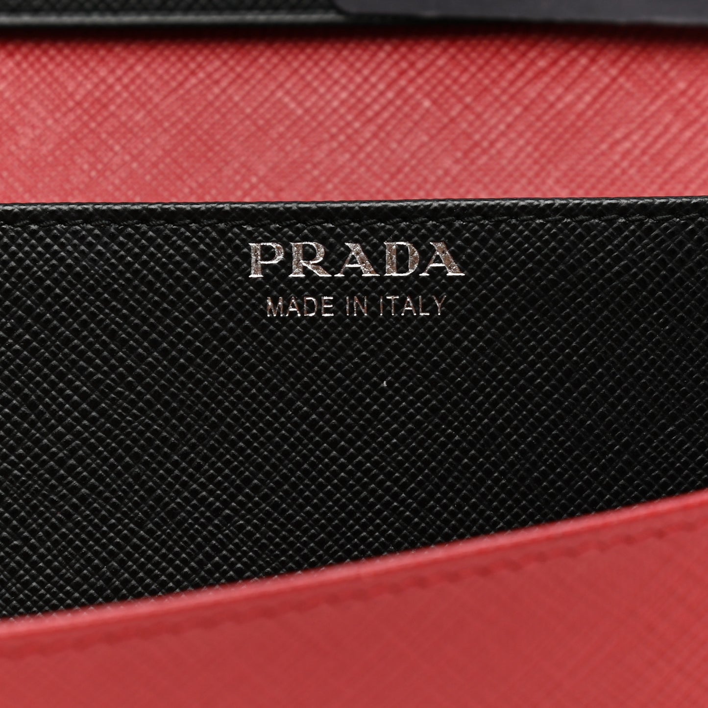 Saffiano Metal Flap Wallet Black Fuoco