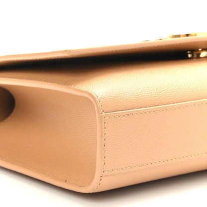 Saint Laurent Grain De Poudre Medium Monogram Kate Satchel Nude Powder 7 of 15