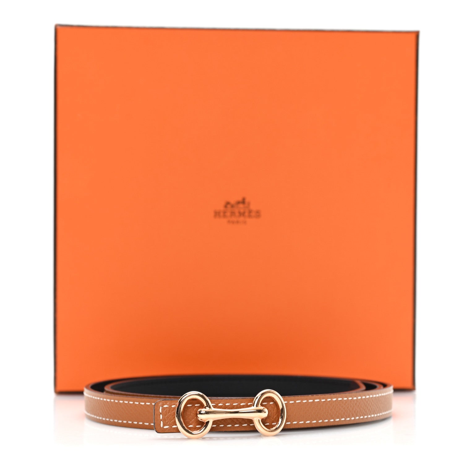 Hermes Epsom Swift 13mm Heritage Belt 90 36 Gold Black 5 of 5