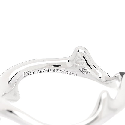 Christian Dior 18K White Gold Bois de Rose Ring 47 4 4 of 5