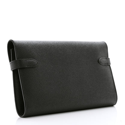 Hermes Epsom Kelly Longue Wallet Black 3 of 10