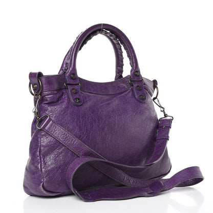 Balenciaga Agneau Classic Hardware Town Dark Violet 3 of 14