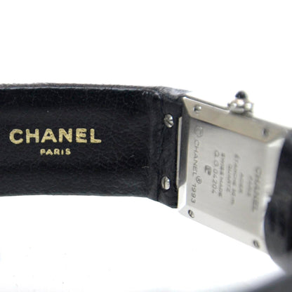 Chanel Stainless Steel Calfskin 19mm Quilted Matelasse Quartz Watch Black 7 of 10