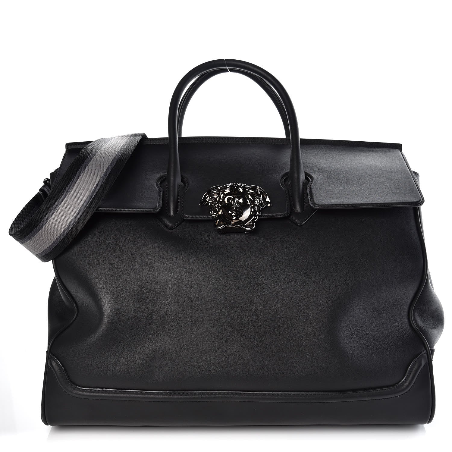 Versace Calfskin XL Palazzo Empire Bag Black 1 of 6