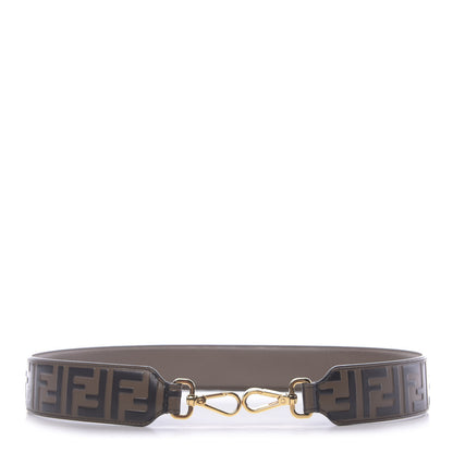 Fendi Vitello Century Bi-Color FF 1974 Embossed Strap You Maya Black 1 of 7