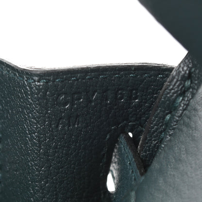 Hermes Togo Birkin 25 Vert Cypress 7 of 11