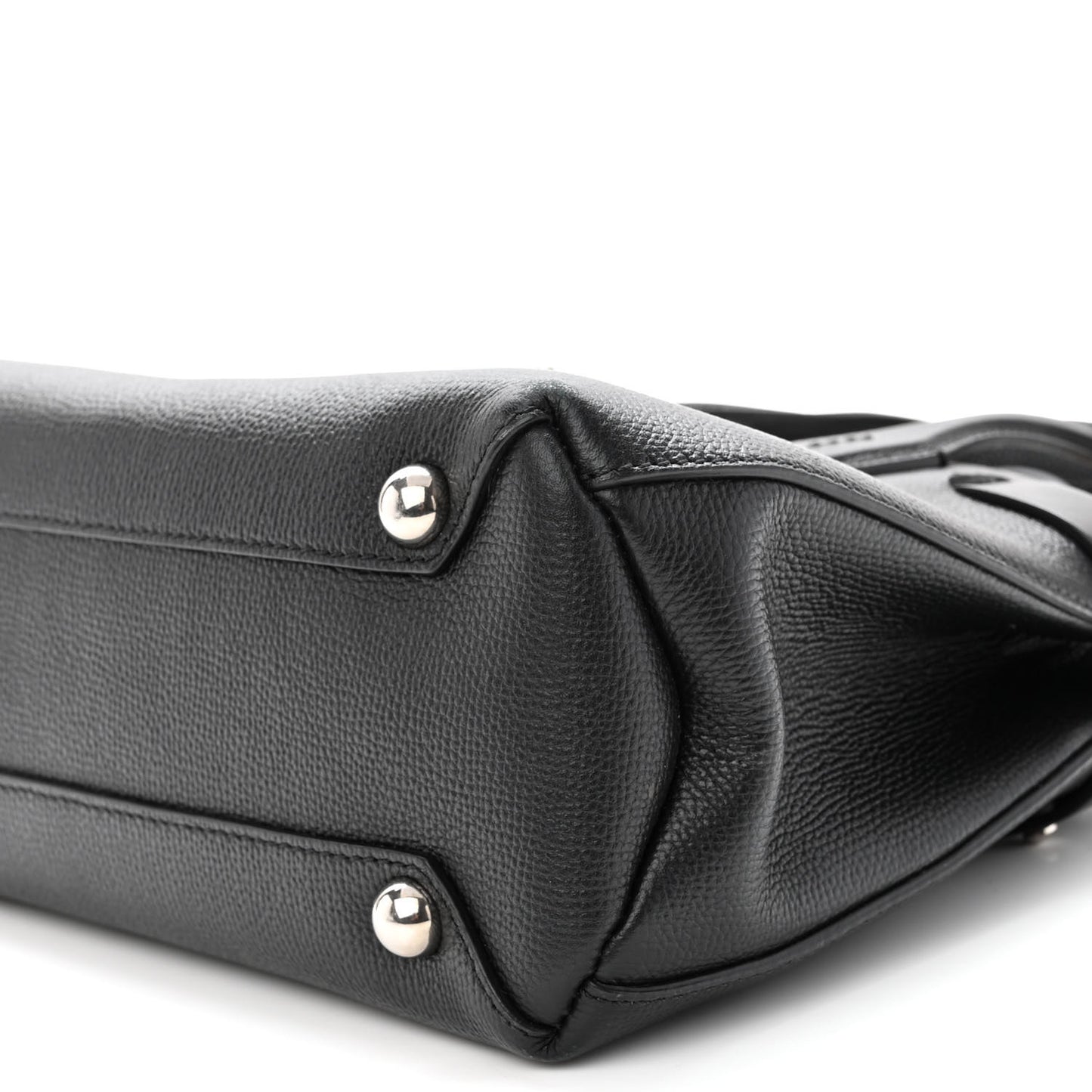 Derby Calfskin House Check Small Banner Tote Black