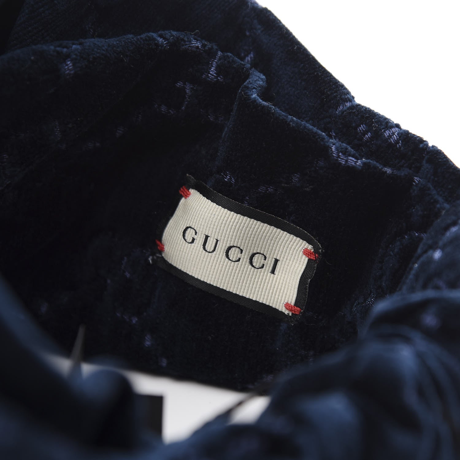 Gucci Velvet GG Monogram Headband Sapphire 7 of 7