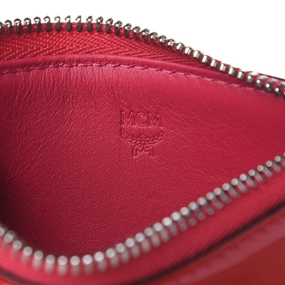 MCM Patent Monogram Key Pouch Red 8 of 10